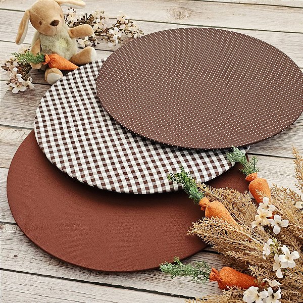 Capa de Sousplat Composê Marrom