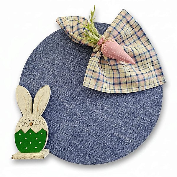 Kit Azul Cenoura Rosa 1 Capa + 1 Guardanapo + 1 PG