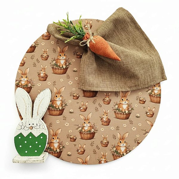 Kit Coelhinhos P 1 Capa + 1 Guardanapo + 1 PG