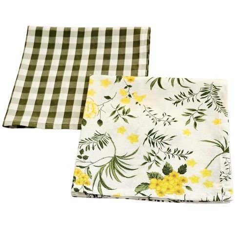 Guardanapo Composê Verde e Amarelo