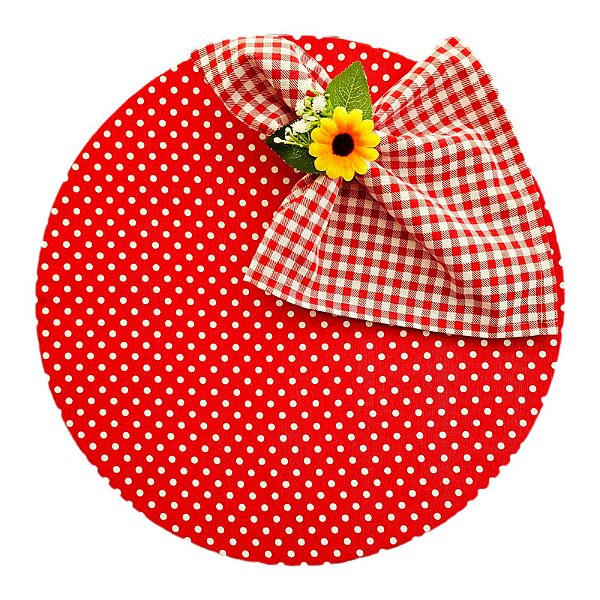 Kit Junino Poá Vermelho