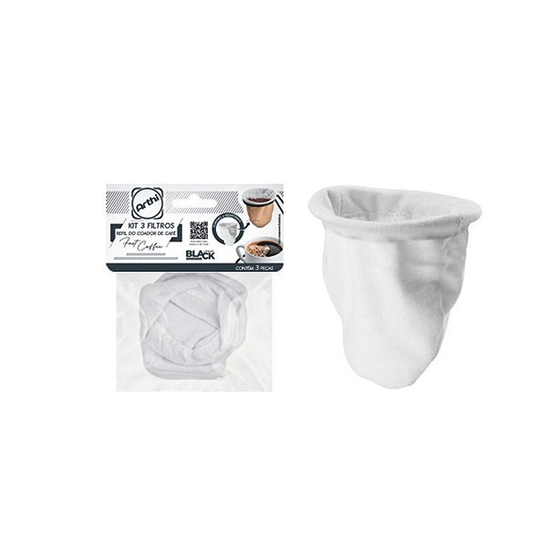 Refil Coador de Café Individual Pequeno em Algodão