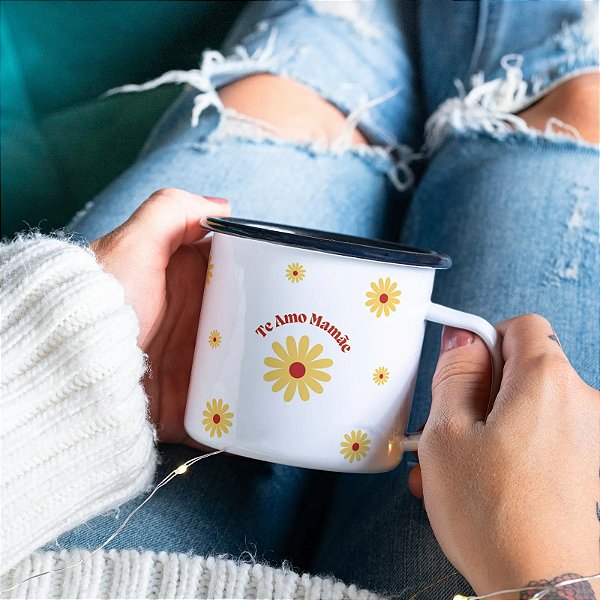 Caneca Esmaltada Mãe Margarida