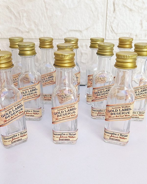 Miniatura Whisky Gold Label Personalizada