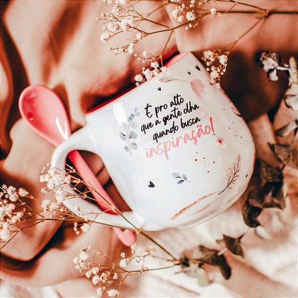 Caneca com colher Personalizada