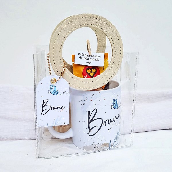 Kit Sacolinha Caneca Personalizada