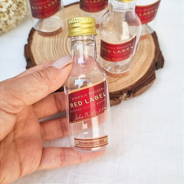 Miniatura Whisky Red Label Personalizada PET