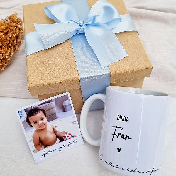 Caixa Padrinhos Batismo Caneca