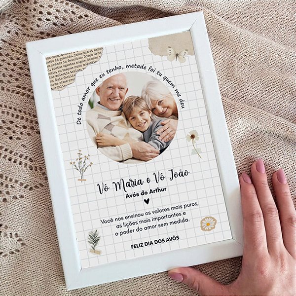 Quadro personalizado avós