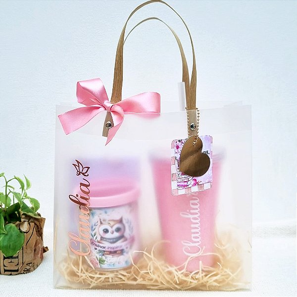 Kit Copo Glitter Personalizado