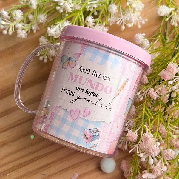 Caneca Acrílica rosca Personalizada