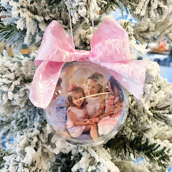 Bola Acrílica Personalizada Rosa