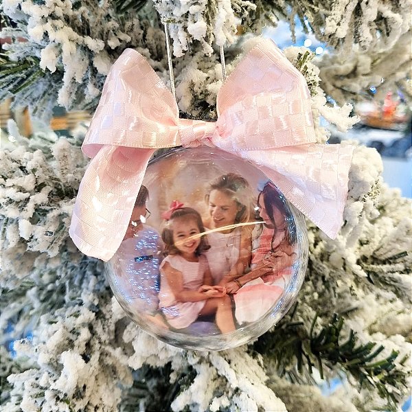 Bola Acrílica Personalizada Rosa