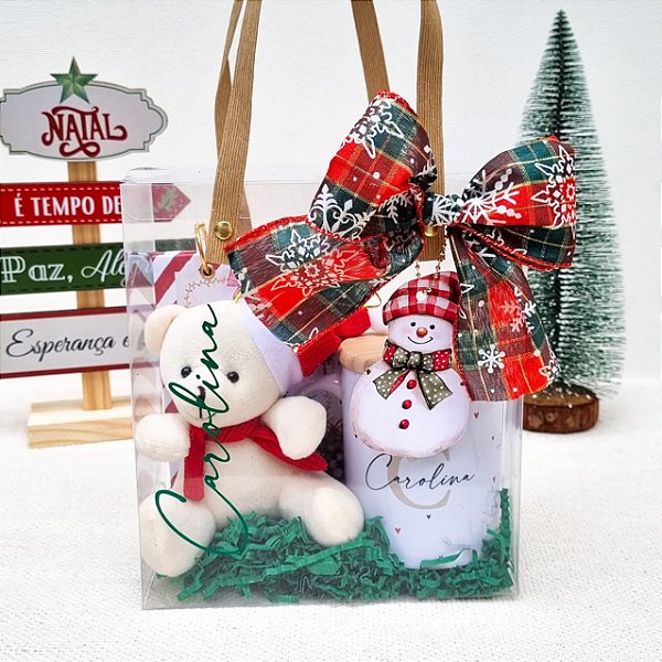 Sacolinha Personalizada Acetato Natal