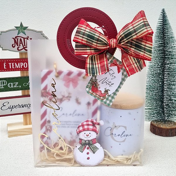 Sacolinha Fosca Personalizada Natal