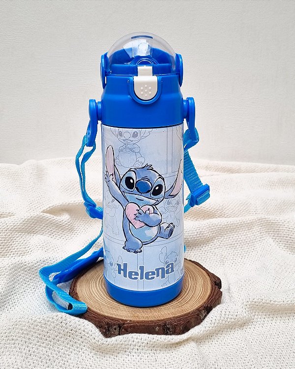 Garrafa Stitch térmica aço inox personalizada 350ml