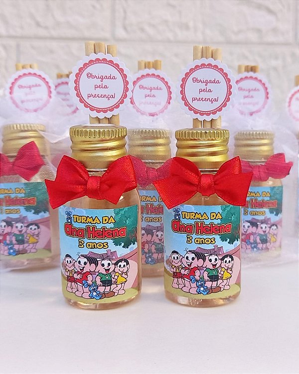 Aromatizador Turma da Mônica Personalizado com saquinho organza