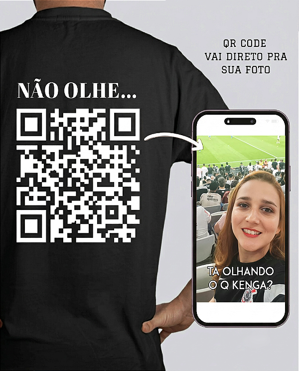 Camiseta Qr Code Namorados