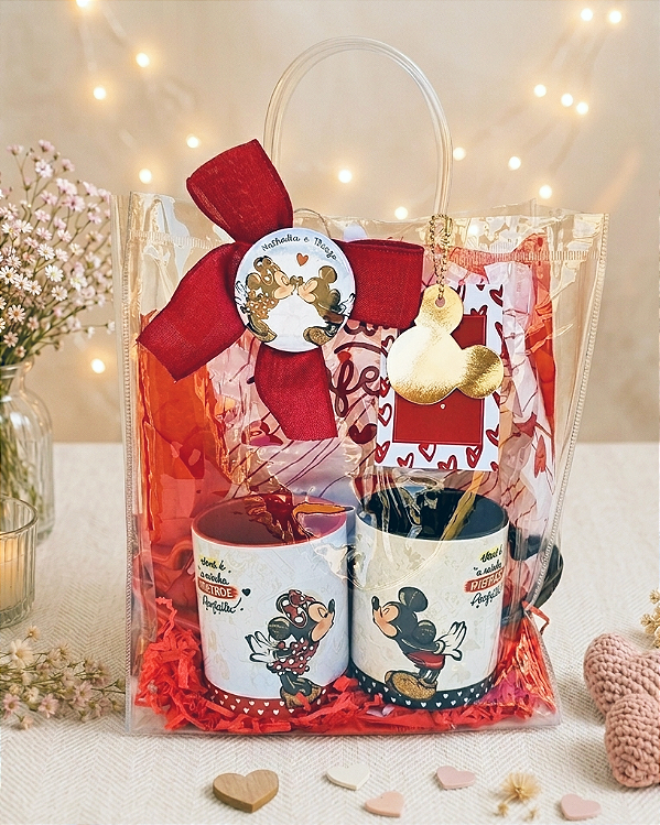 Kit caneca casal Mickey