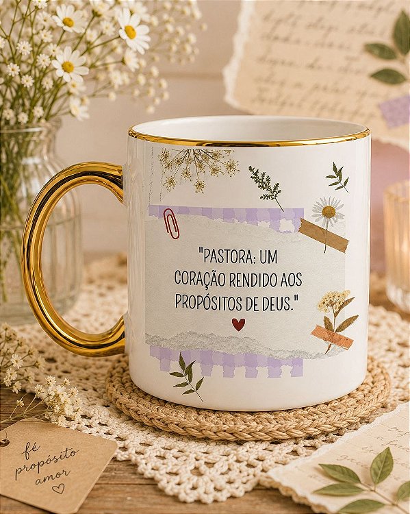 Caneca Pastora Coração Rendido
