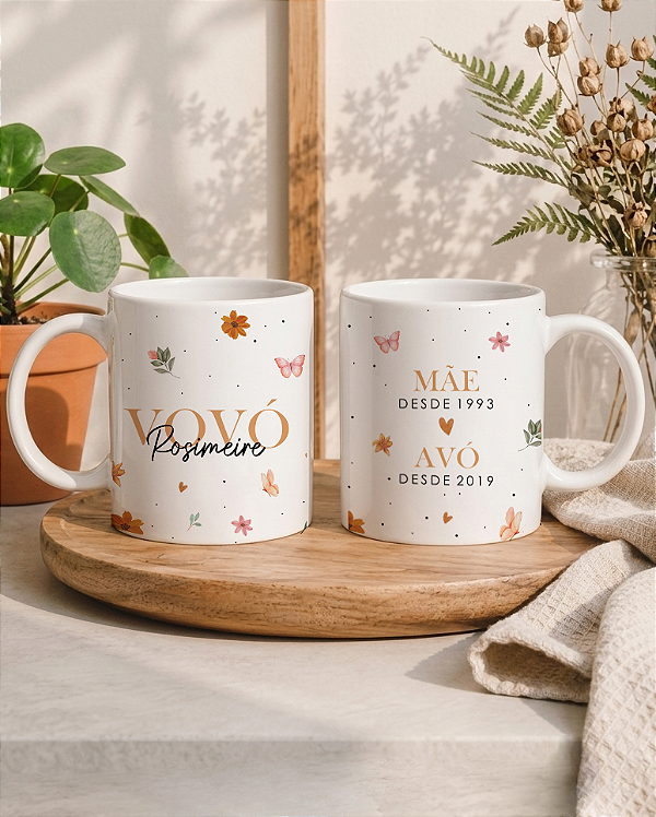 Caneca Avós Personalizada Data
