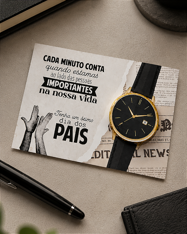Card com moedinha de chocolate personalizado