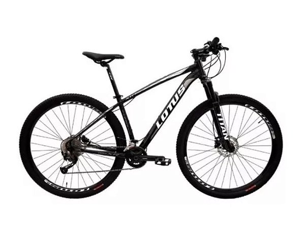 BICICLETA LOTUS XR ARO 29 ALIVIO 18V PTO/AZUL TAM 17,5