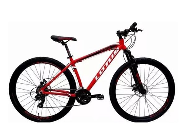 BICICLETA LOTUS CXR ARO 29 MEC. 21V VERMELHO/BCO TAM 19