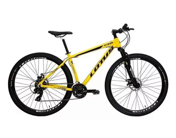 BICICLETA LOTUS CXR ARO 29 MEC. 21V AMARELO TAM 15,5