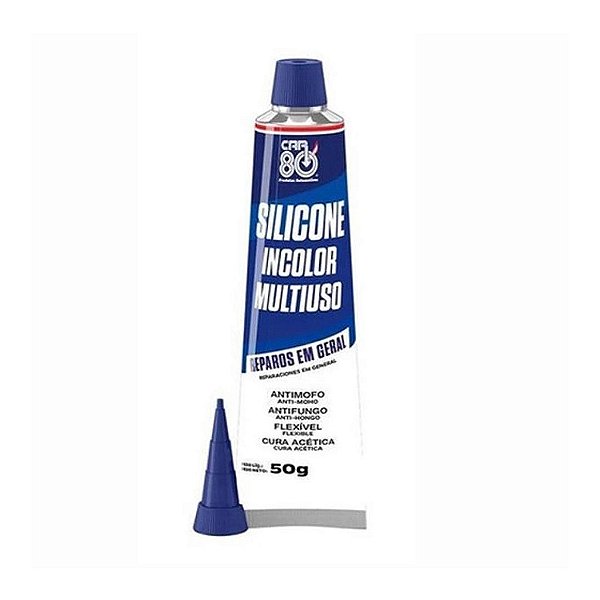 Adesivo Car 80 Silicone Multiuso Incolor - 50Gr