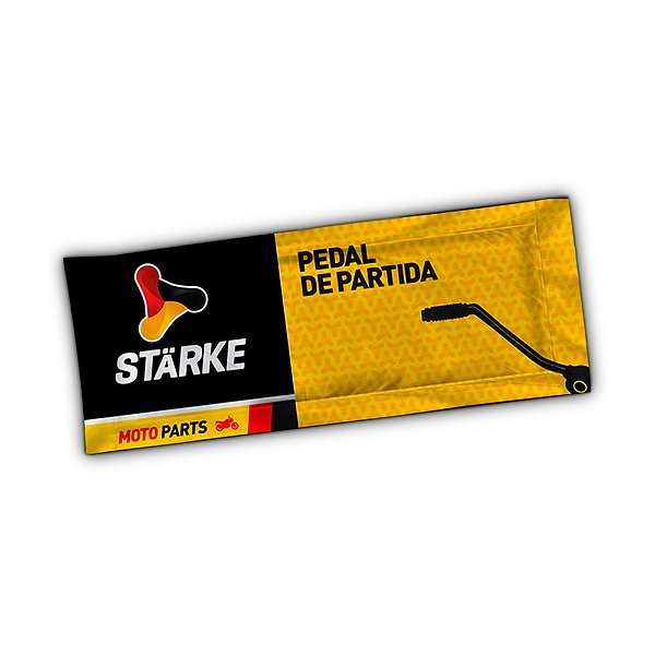 Pedal de Partida Ybr 125 Até 2008 Cromado Starke