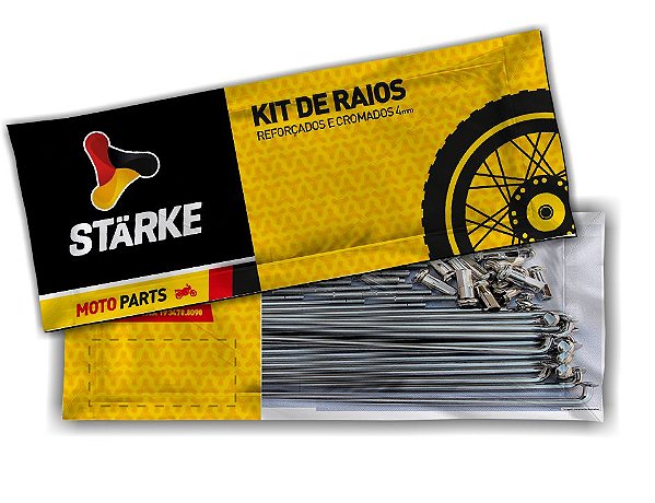 Raios Dianteio/Traseiro Ybr 125 00 Rd135 Cromado 4Mm Starke