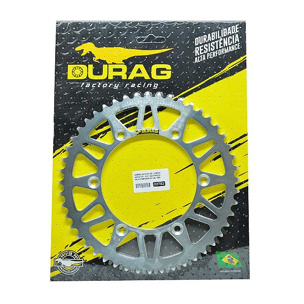 Coroa Yz 125 Yz/Yzf/Wr 250/450 Ttr 230 Xr250 48 dentes Durag