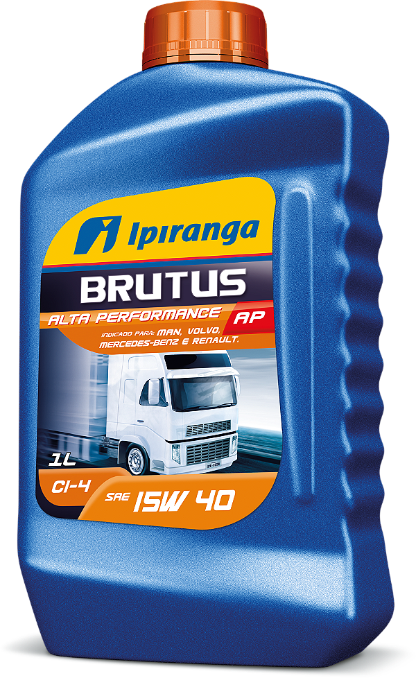 Lubrificante de Motor Ipiranga Brutus Alta Performance 15W40 Ci4 Mb 228.3 - 1Lt