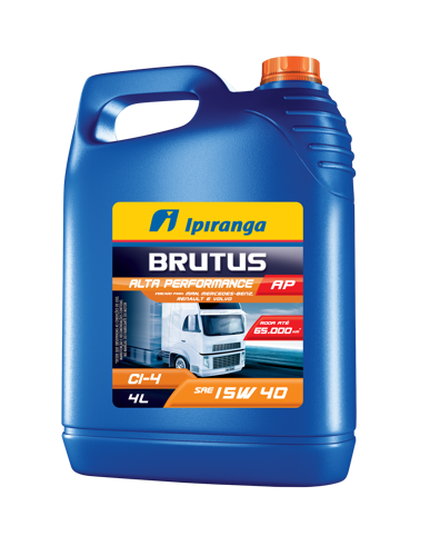 Lubrificante de Motor Ipiranga Brutus Performance 15W40 Ci4 - 4Lt