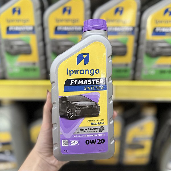 Óleo Lubrificante de Motor Ipiranga F1 Master Sintético 0W20 SP – 1L