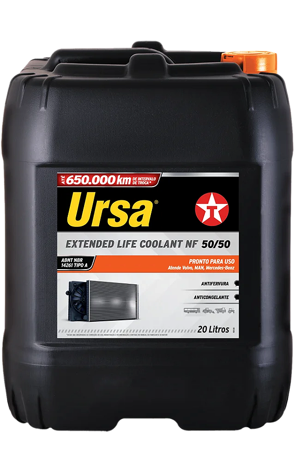 Fluido Radiador Ursa ELC NF Pronto Uso Texaco 20L