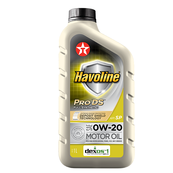 Lubrificante de Motor Havoline Pro Ds Full Syn 0W20 Sn/Rc - 1Lt