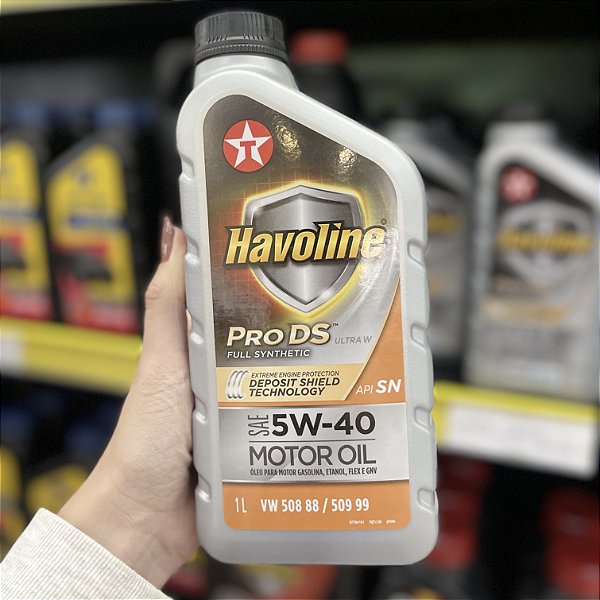 Òleo Lubrificante de Motor Havoline Pro Ds Sintetico 5W40 Sn - 1Lt