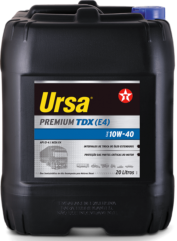 Lubrificante de Motor Texaco Ursa Premium Tdx E4 10W40 Ci4 - 20Lt