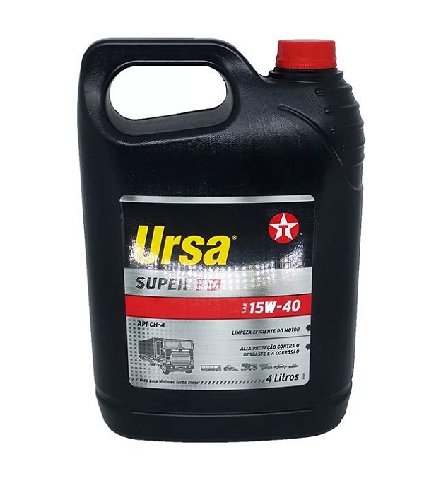 Lubrificante de Motor Texaco Ursa Super Td 15W40 Ch4 - 4Lt