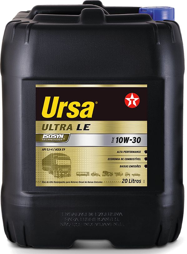 Lubrificante de Motor Texaco Ursa Ultra Le 10W30 Cj4 - 20Lt