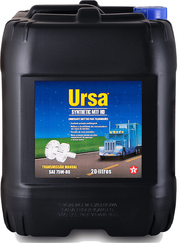 Lubrificante de Transmissao Ou Diferencial Texaco Ursa Synthetic Mtf Hd 75W80 Gl4 - 20Lt