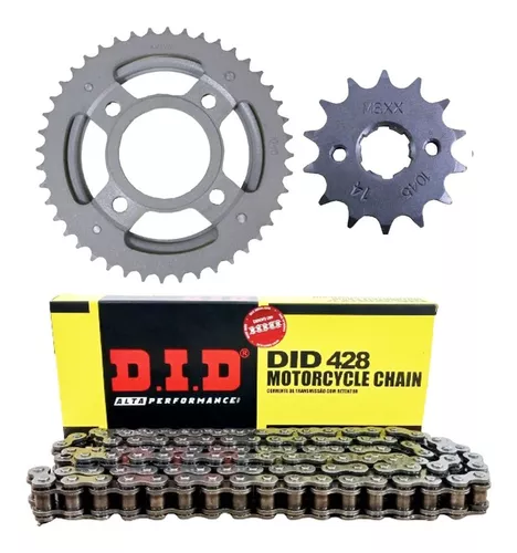 Kit Transmissao Did 428X116 44X14 Honda Cg 125 Titan 00-08 Sem Retentor - Un