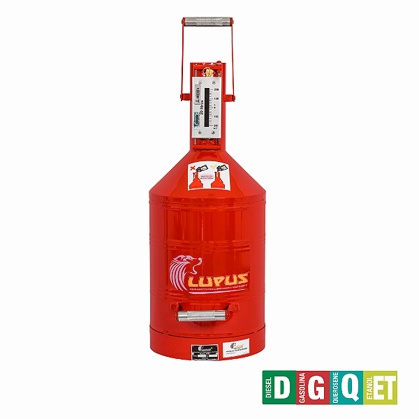 Aferidor Combustivel Inmetro 20L Lupus 9004 - Un