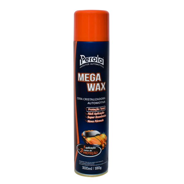 Cera Mega Wax Aerossol Cristalizadora - 300Ml