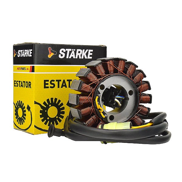 ESTATOR COM BOBINA DE PULSO STARKE EST037 HONDA XRE 300 09-12 - UN