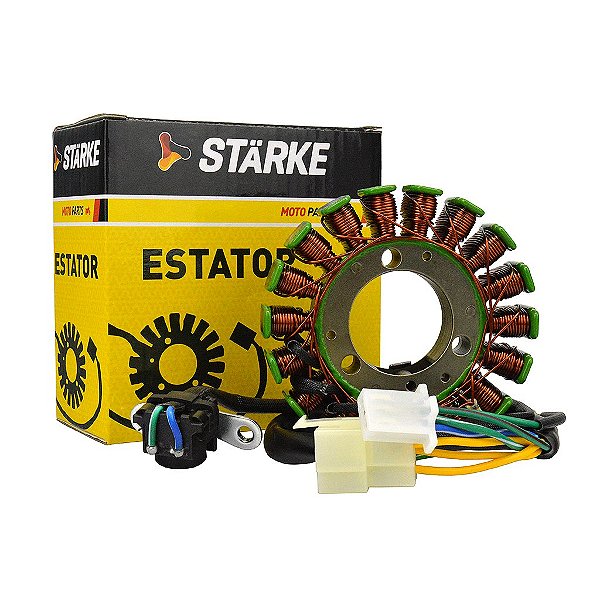 ESTATOR COM BOBINA DE PULSO STARKE EST032 HONDA CBX 250 TWISTER 01-08 - UN