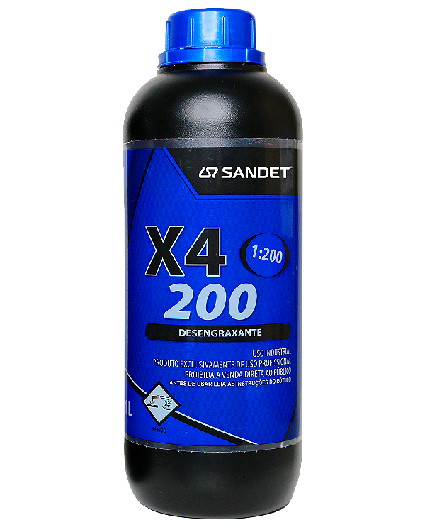 DESENGRAXANTE SANDET X4 200 1:200 ULTRA CONCENTRADO - 1LT