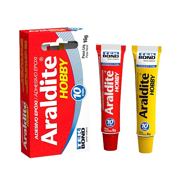 ADESIVO EPOXI TEKBOND ARALDITE HOBBY (8GR + 8 GR) - 16GR